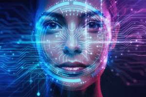 Firefly_A futuristic cybersecurity concept illustration